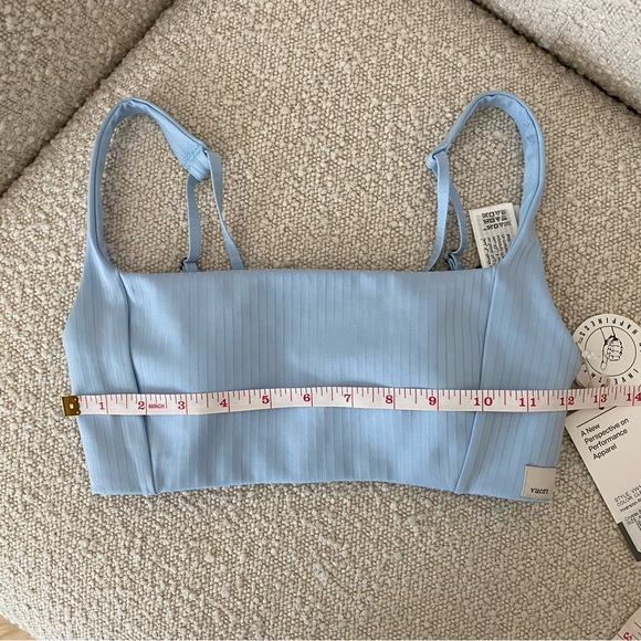 NWT Vuori Inversion Rib Bra & Legging Set 'Crystal Blue' Size XS - Picture 11 of 15